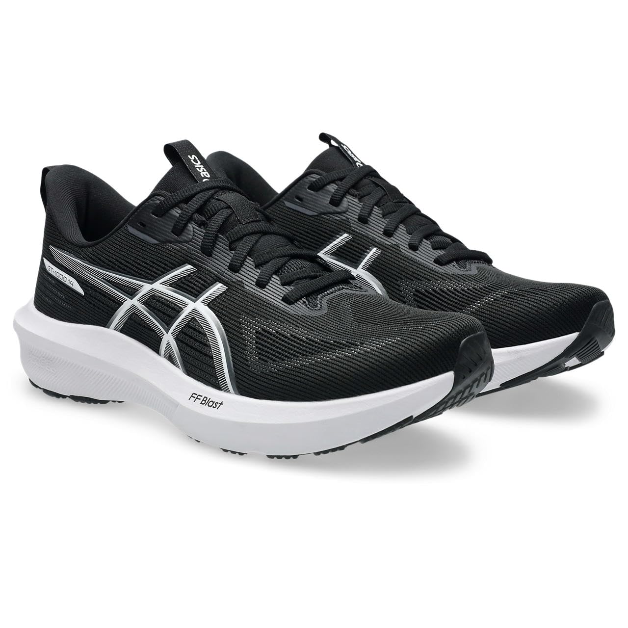 【送料無料】asics(アシックス) メンズ GT-1000 14ランニングシューズ 色：002(ブラック/ホワイト)、サイズ：26.0 cm 2E｜サンティチュール