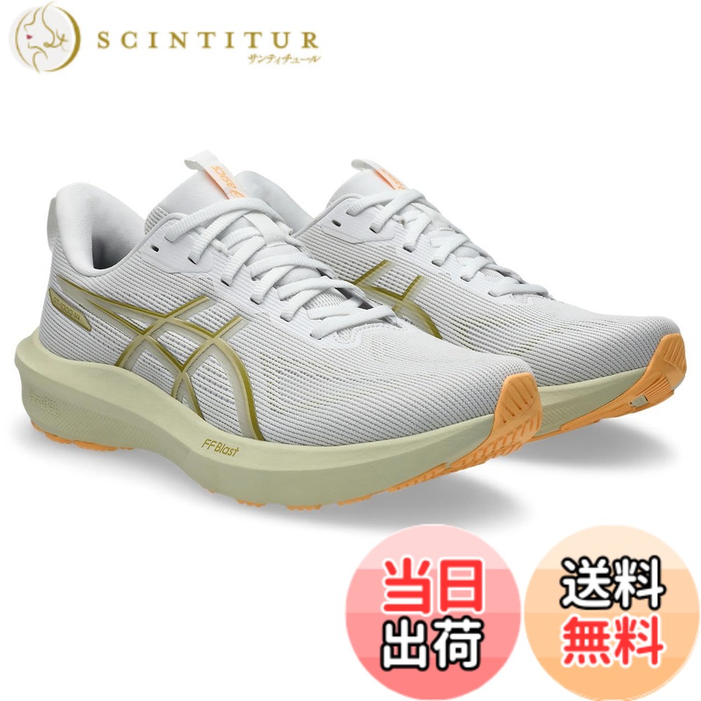 【送料無料】asics(アシックス) メンズ GT-1000 14ランニングシューズ 色：100(ホワイト/レモングラス)、サイズ：29.0 cm 2E｜サンティチュール
