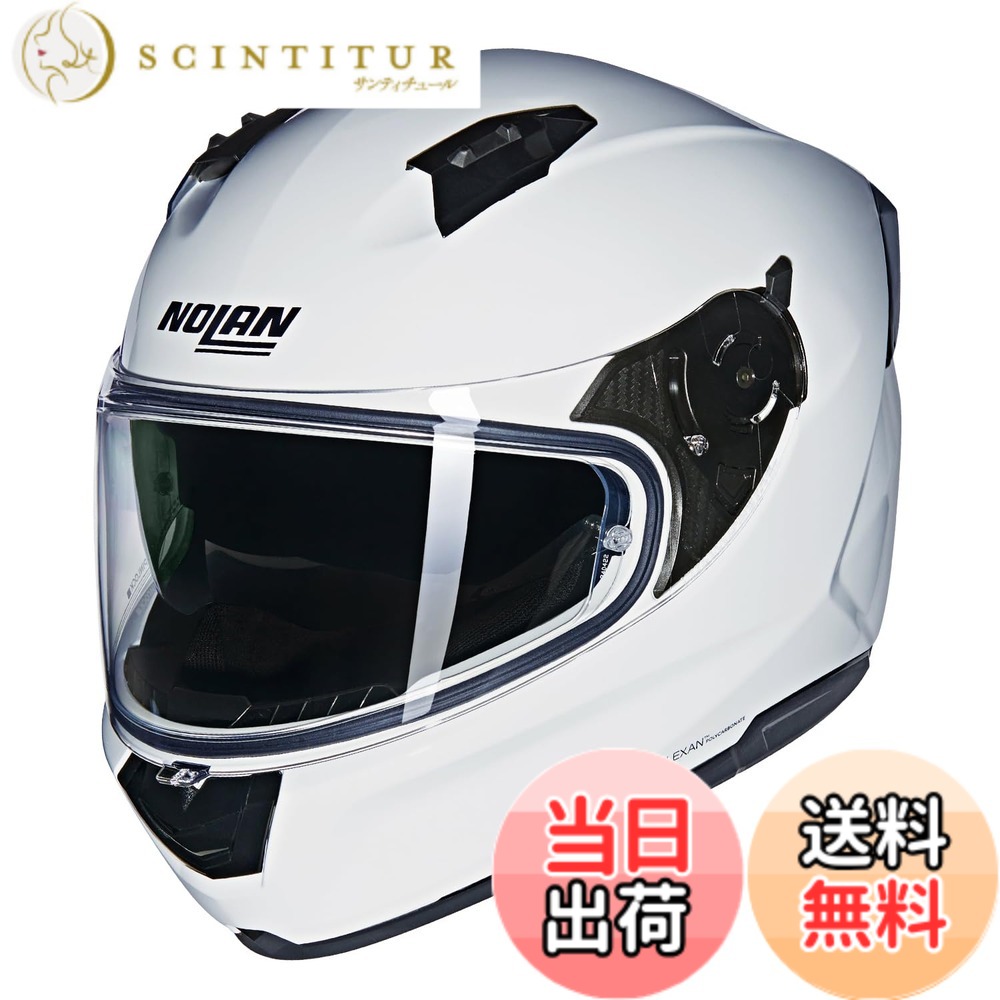 【送料無料】【国内正規品】 NOLAN (ノーラン) バイク用 ヘルメット フルフェイス N60-6 色：WHITE/305、サイズ：XL｜サンティチュール