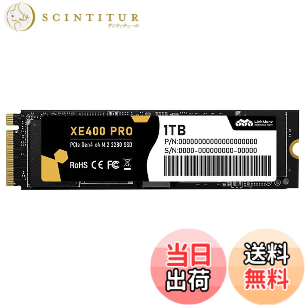 【送料無料】LinkMore Gen4 PCIe 4.0 NVMe SSD 色：PCIe4.0-XE400 PRO、サイズ：1TB｜サンティチュール 27,447円
