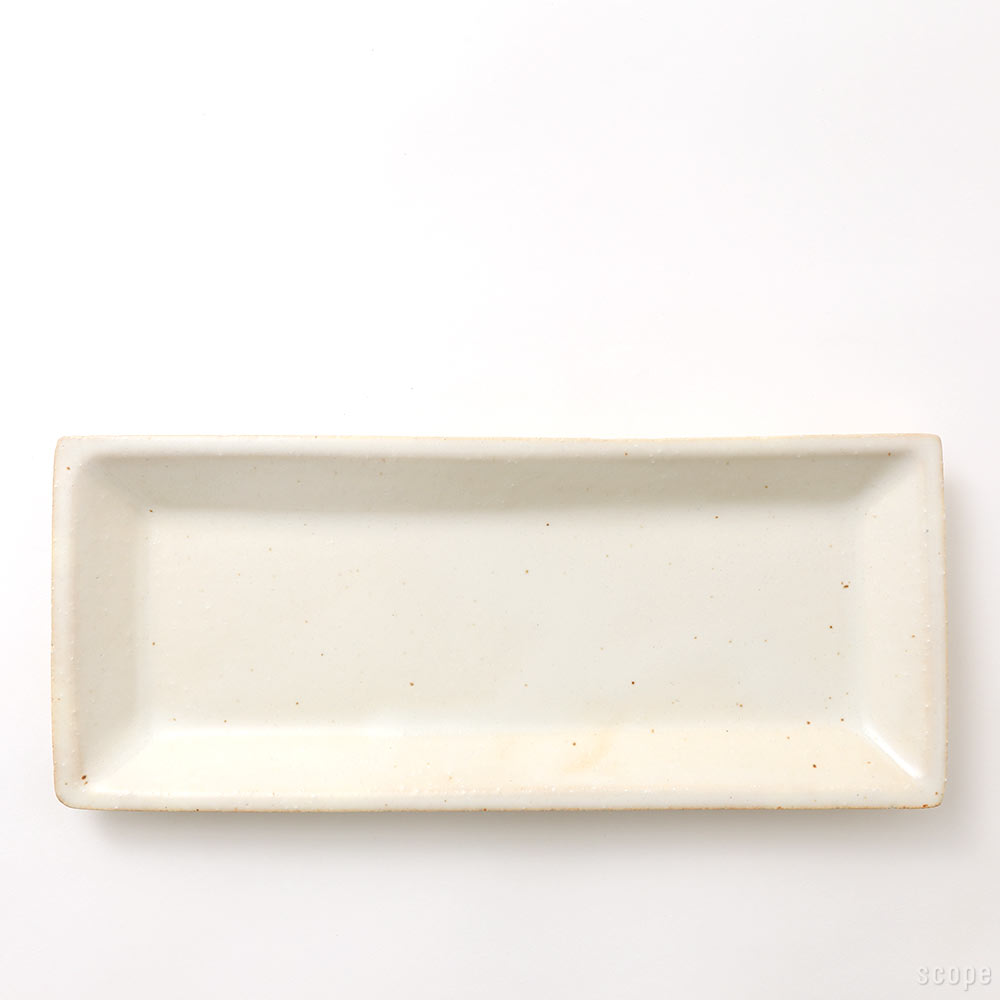 【15,000円購入につき東屋ノベルティ対象商品】 【0050】東屋 / 伊賀 長角皿 志野