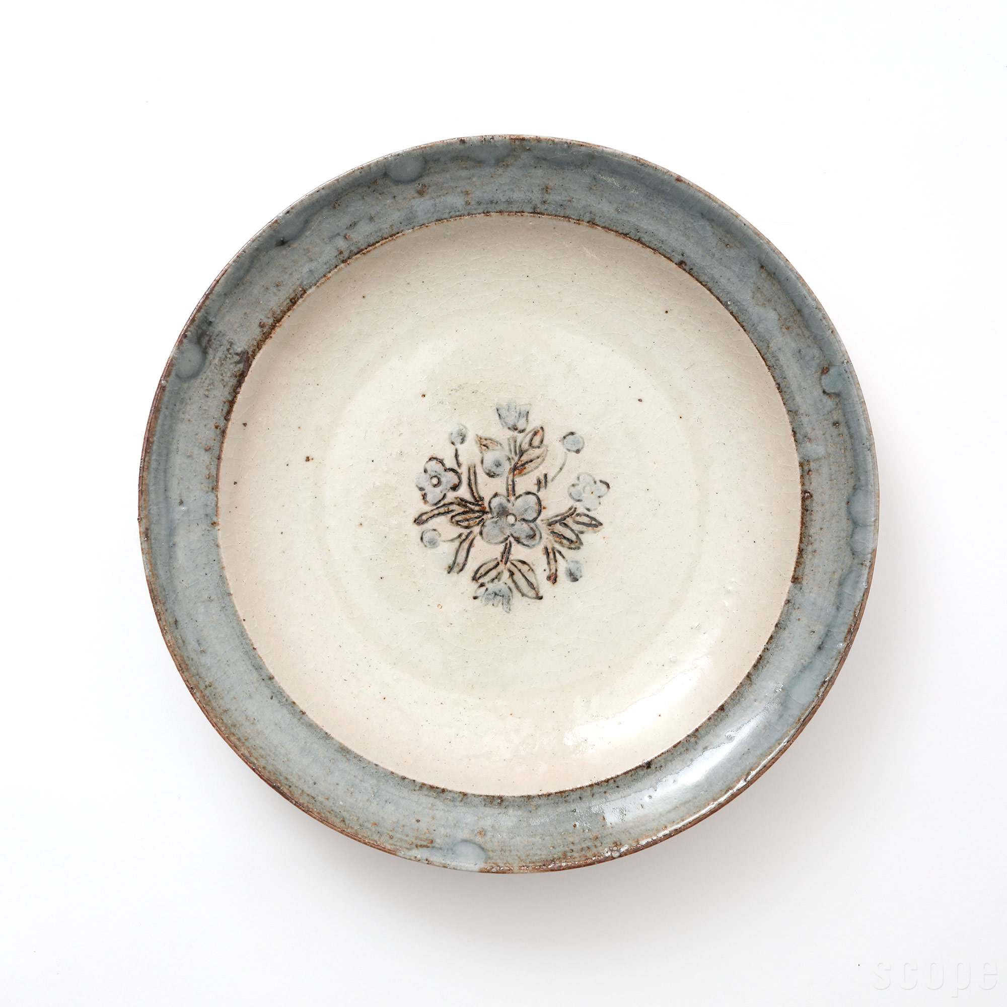 【15,000円購入につき東屋ノベルティ対象商品】【0356】東屋 / 伊賀石本 花絵皿 七寸半 菜の束｜scope version.R