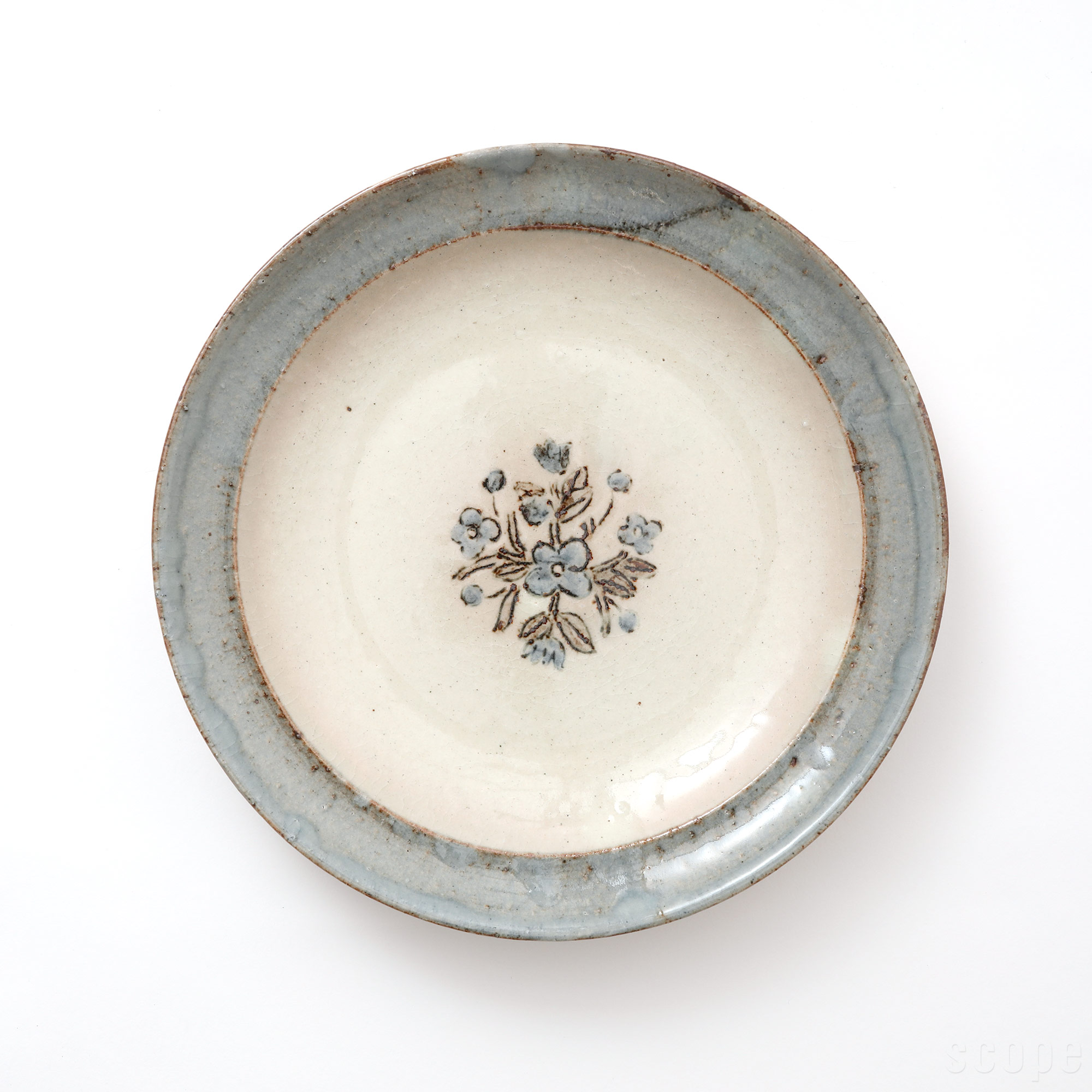 【15,000円購入につき東屋ノベルティ対象商品】【0358】東屋 / 伊賀石本 花絵皿 七寸半 菜の束｜scope version.R