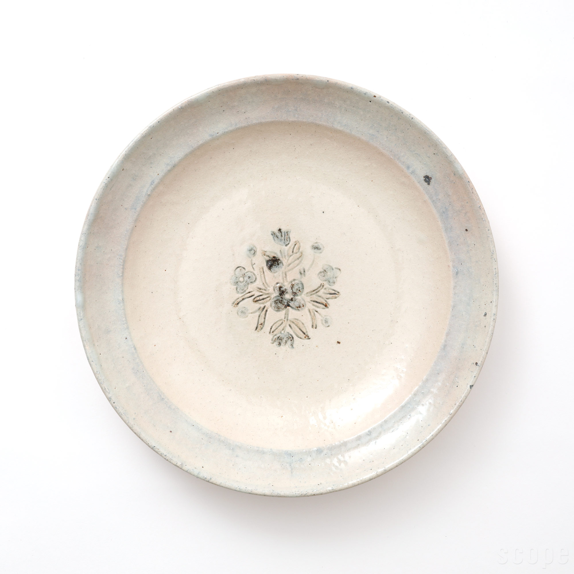 【15,000円購入につき東屋ノベルティ対象商品】【0360】東屋 / 伊賀石本 花絵皿 七寸半 菜の束｜scope version.R