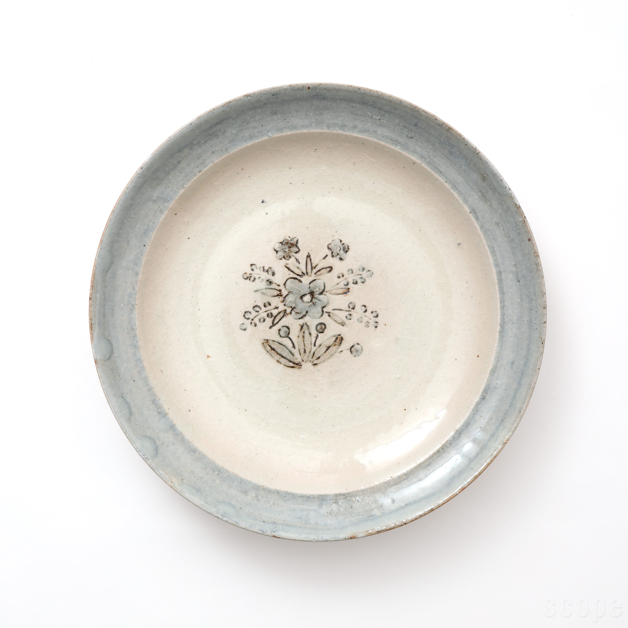 【15,000円購入につき東屋ノベルティ対象商品】 【0278】東屋 / 伊賀石本 花絵皿 七寸半 秋の束