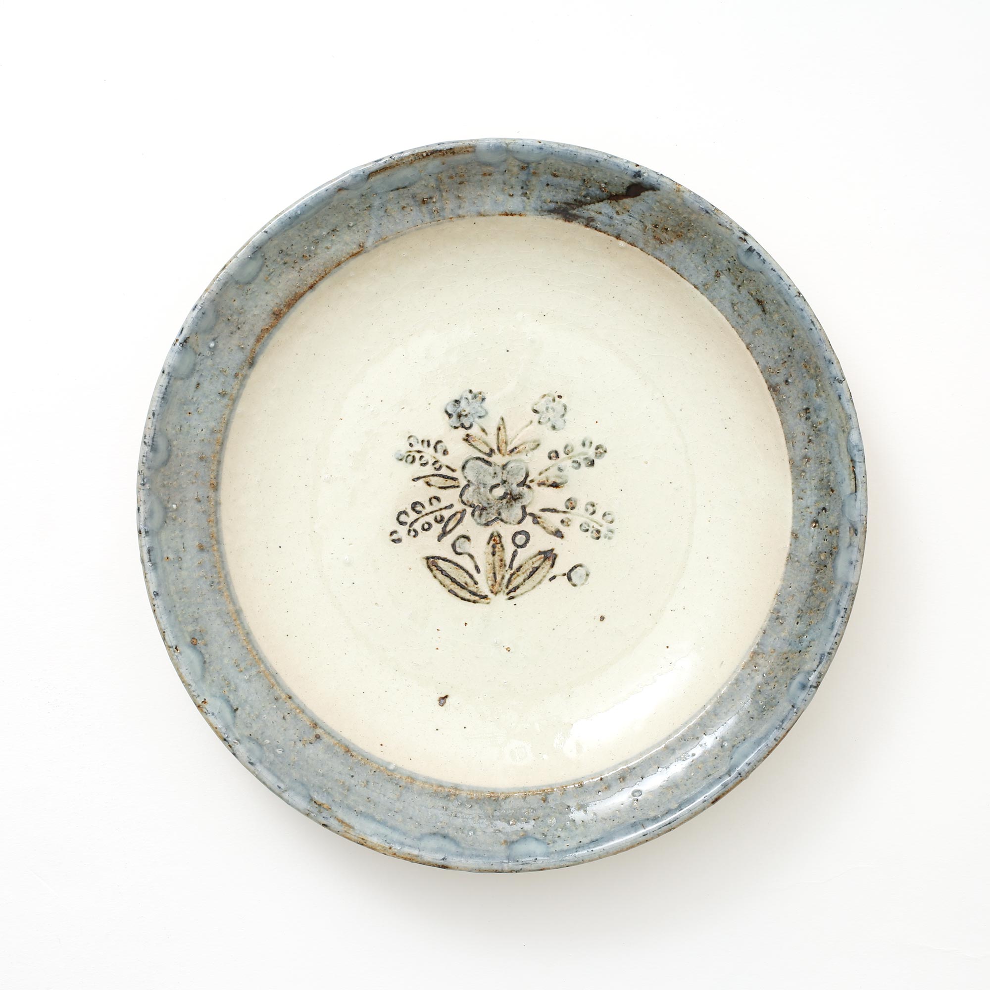 【15,000円購入につき東屋ノベルティ対象商品】 【0347】東屋 / 伊賀石本 花絵皿 七寸半 秋の束