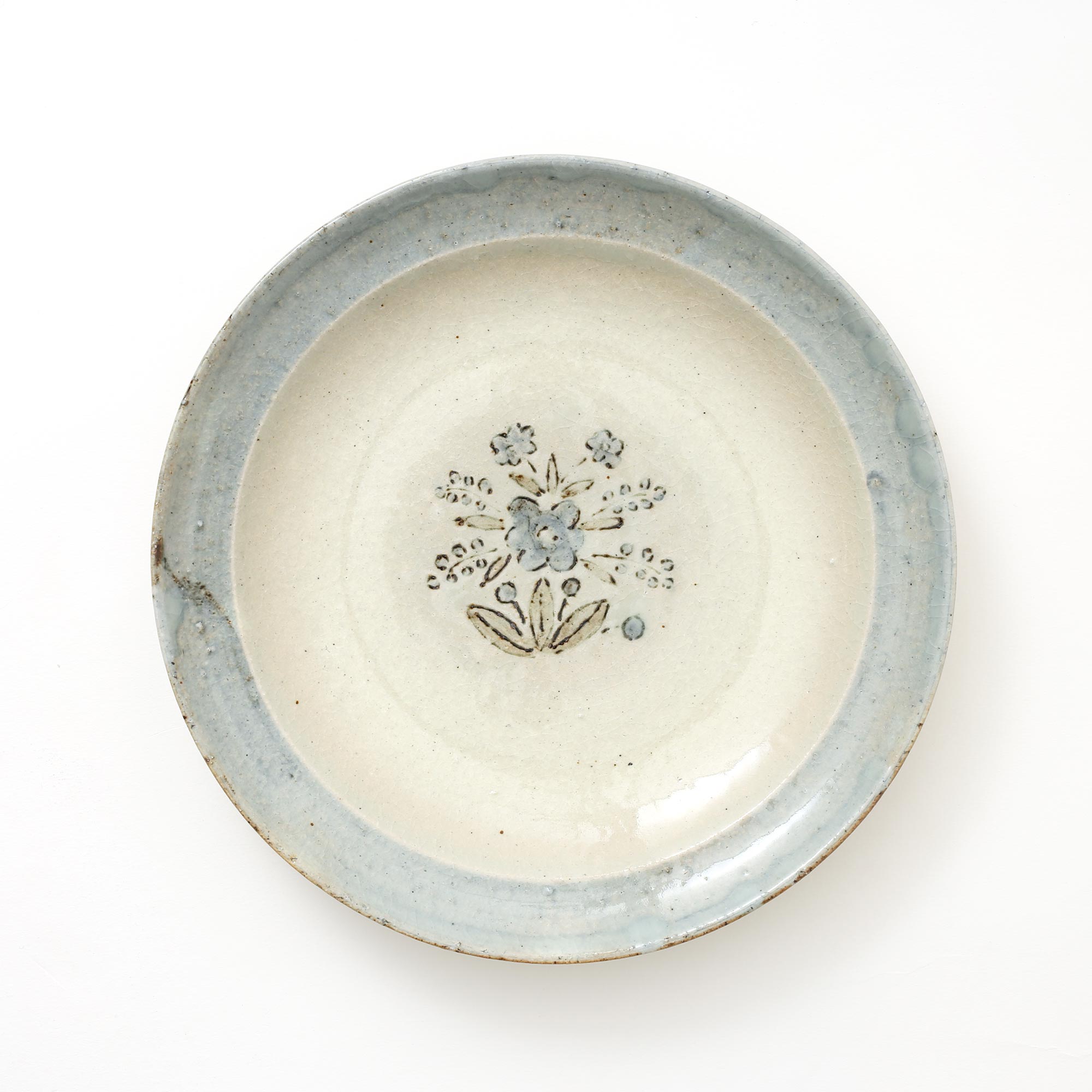【15,000円購入につき東屋ノベルティ対象商品】 【0377】東屋 / 伊賀石本 花絵皿 七寸半 秋の束