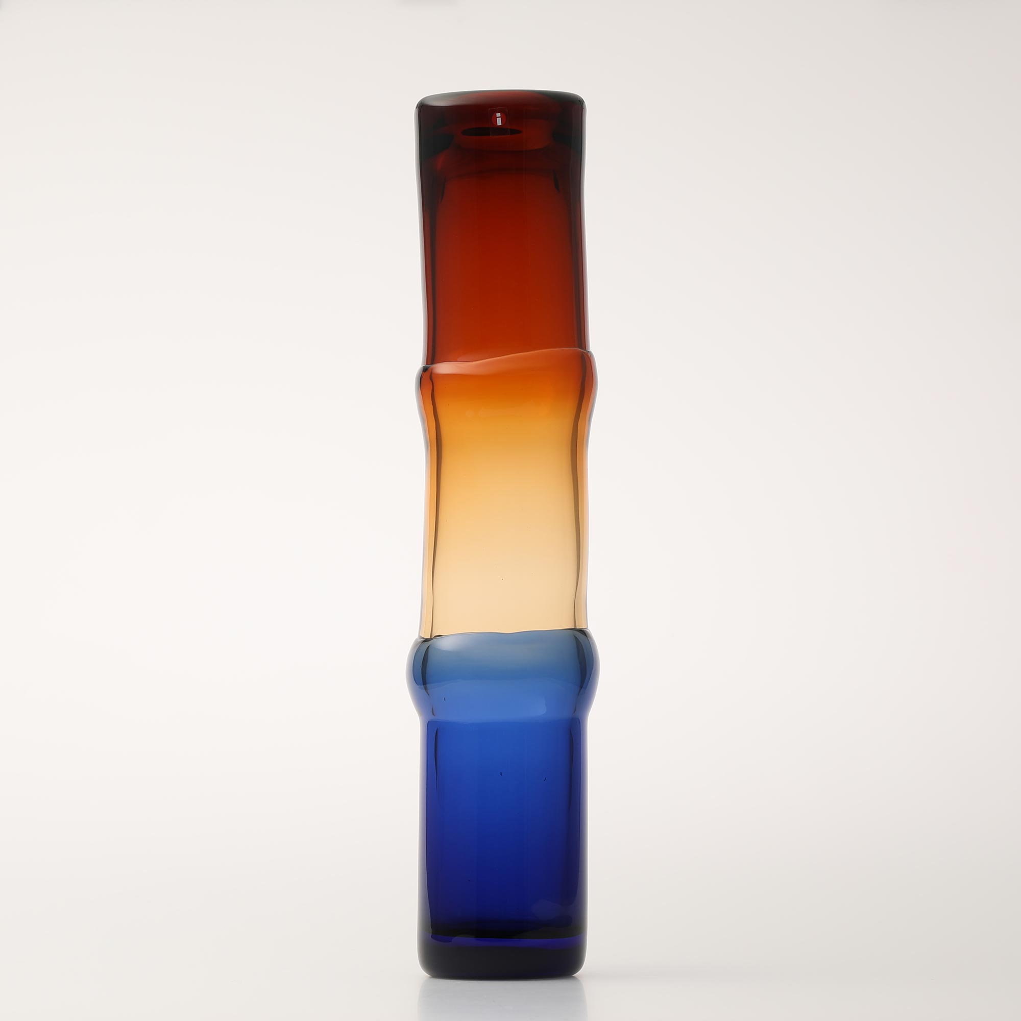 【No.97】イッタラ / Bamboo vase 90x450mm desert-clear-ulblue [ Iittala ]