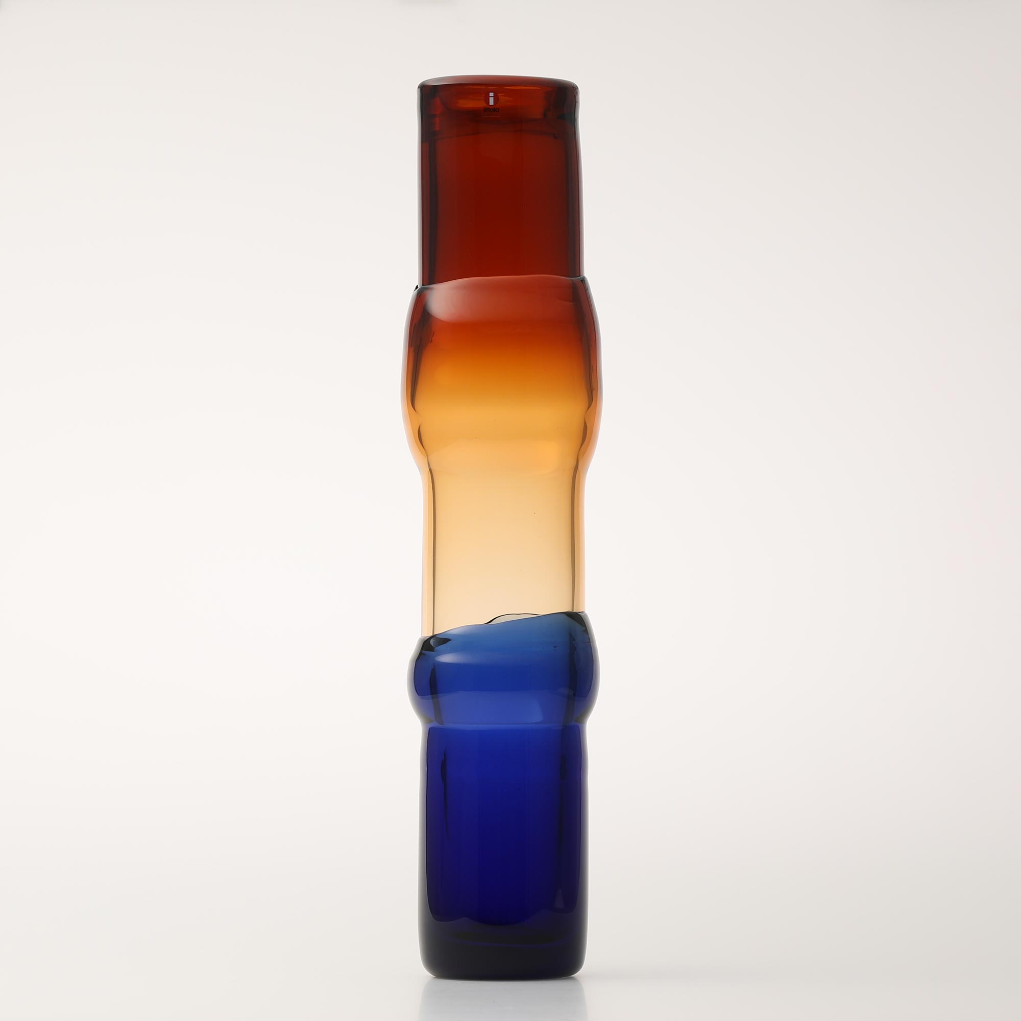 【No.98】イッタラ / Bamboo vase 90x450mm desert-clear-ulblue [ Iittala ]