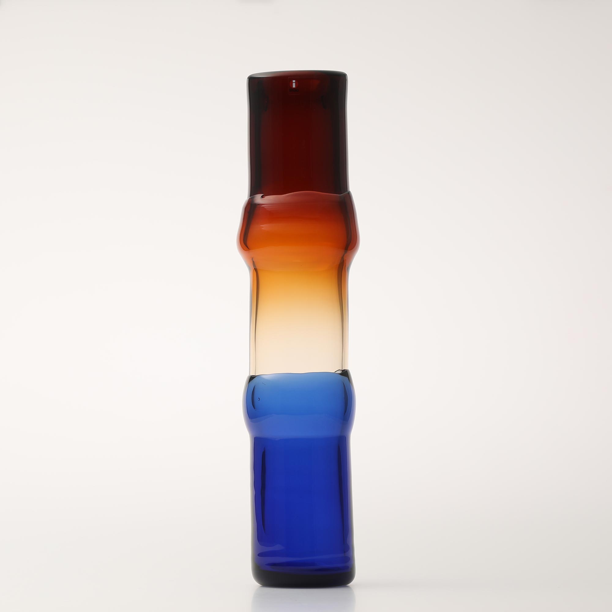 【No.99】イッタラ / Bamboo vase 90x450mm desert-clear-ulblue [ Iittala ]