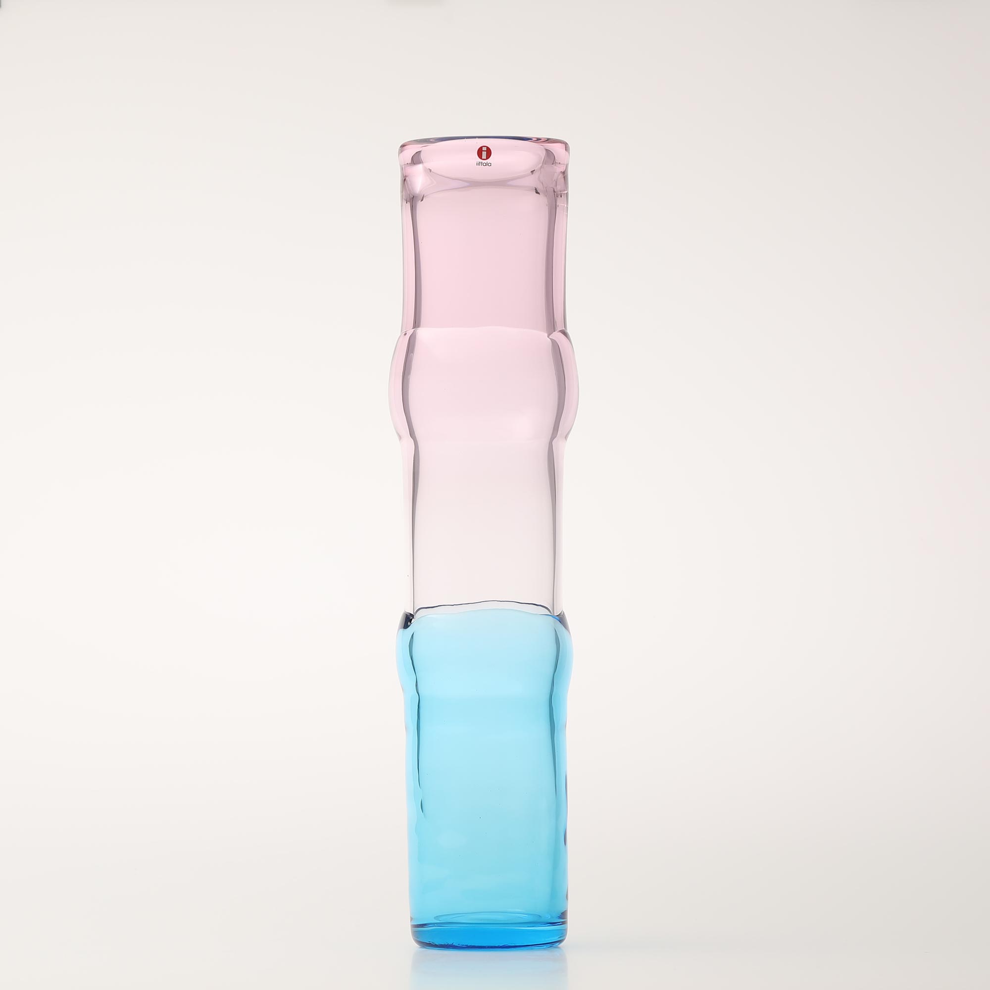 【No.97】イッタラ / Bamboo vase 90x450mm pink-clear-skyblue [ Iittala ]