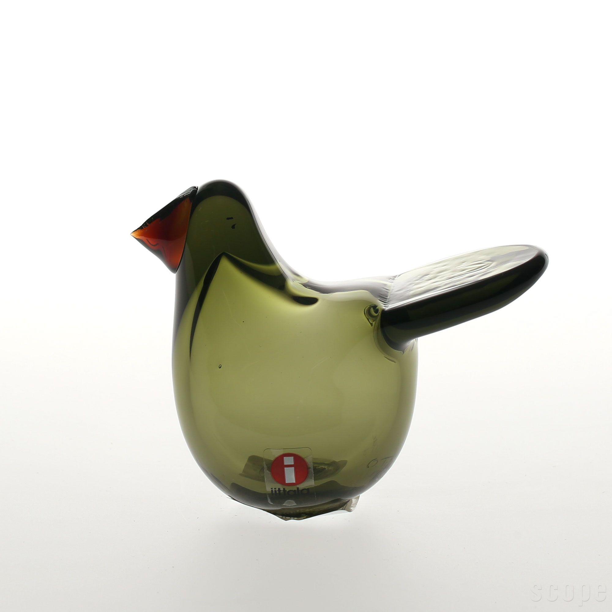 【0230】イッタラ / バード バイ オイバ トイッカ Sieppo モスグリーン×コッパー [iittala / Birds by Oiva Toikka]