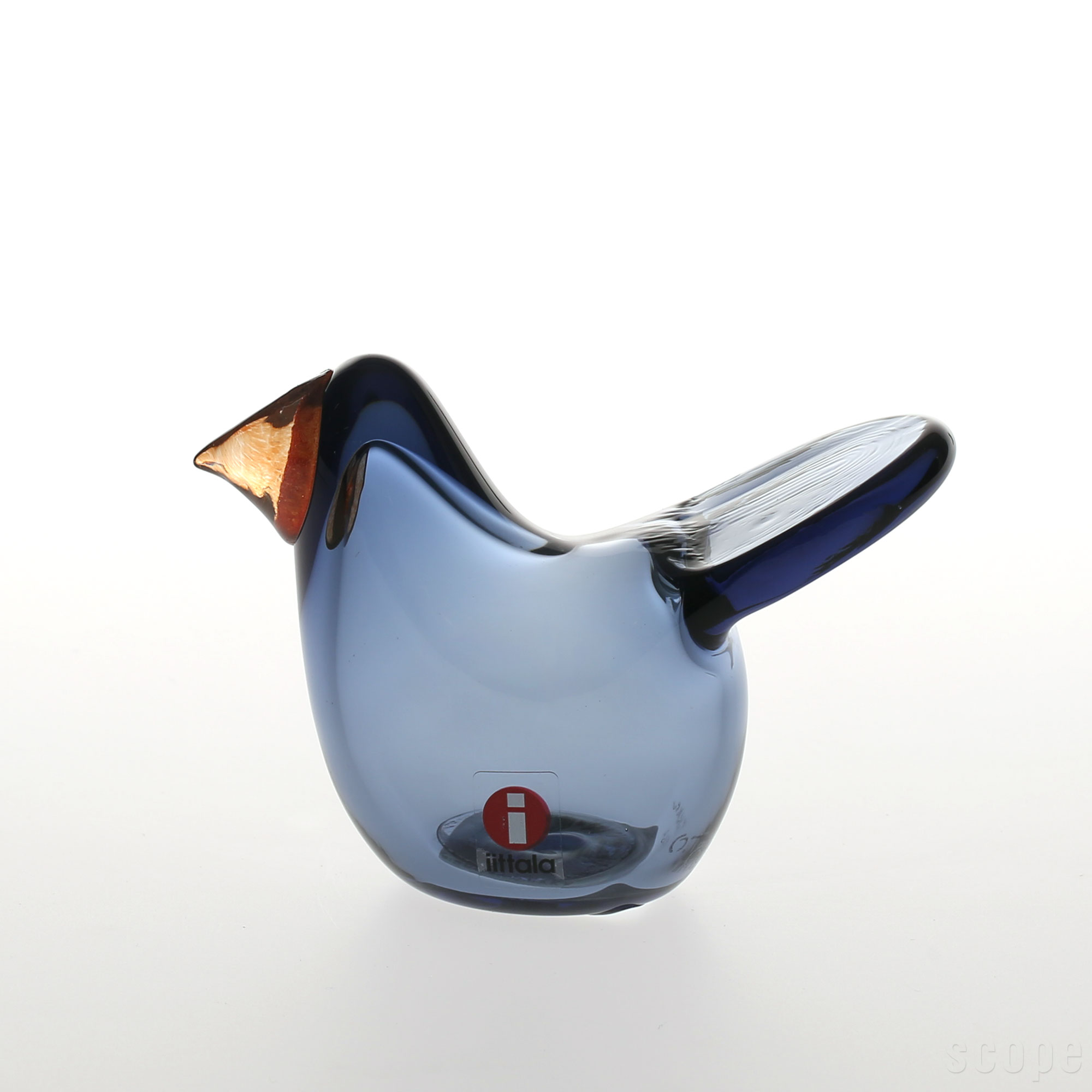 【１点購入につきオリジナルノベルティ プレゼント】【0417】イッタラ / バード バイ オイバ トイッカ Sieppo レイン&times;レッド [iittala / Birds by Oiva Toikka]｜scope version.R