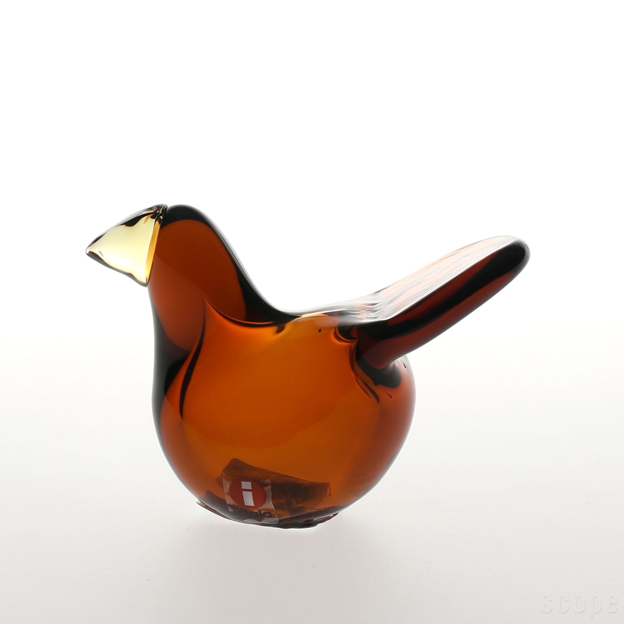 【0215】イッタラ / バード バイ オイバ トイッカ Sieppo コッパー×レモン [iittala / Birds by Oiva Toikka]