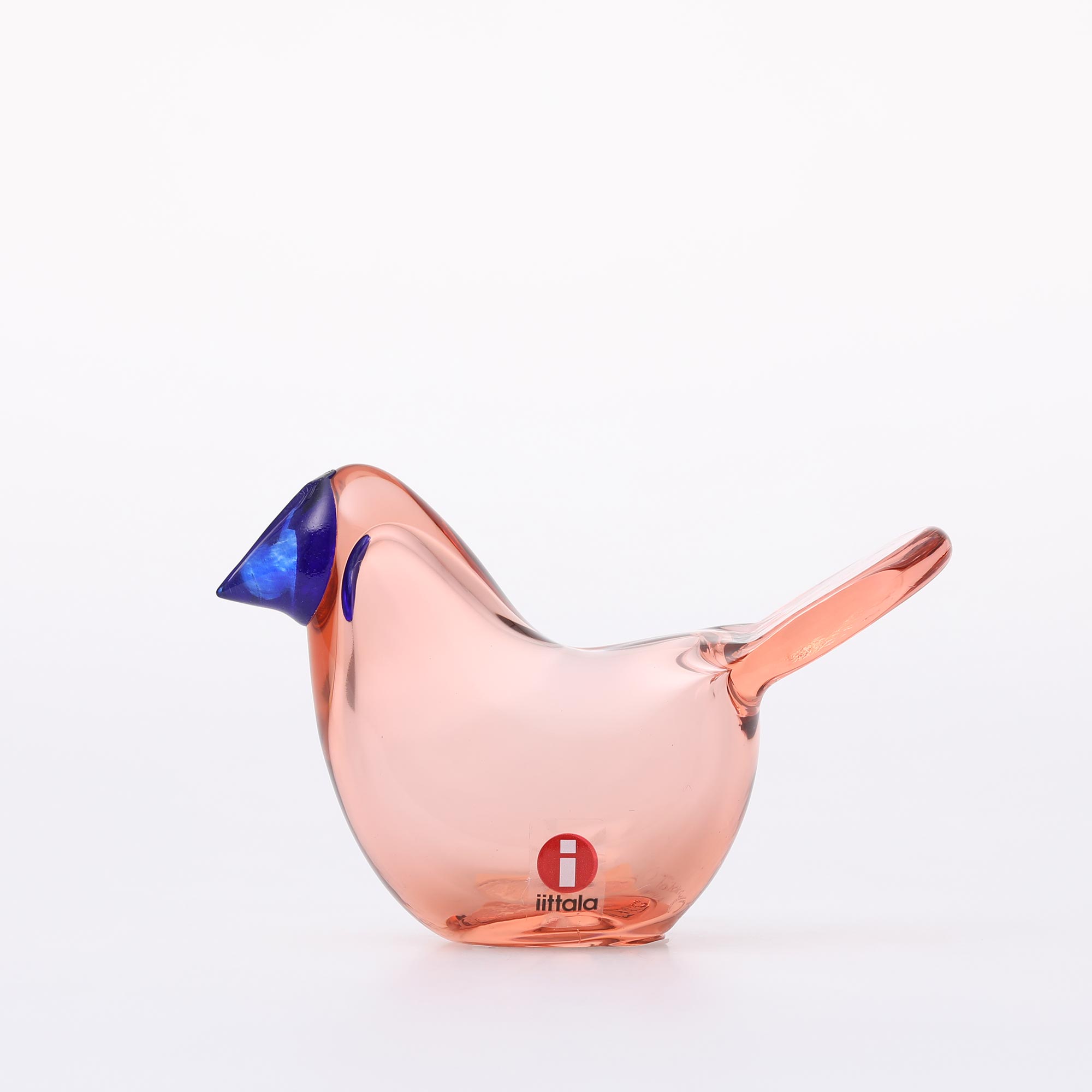 【0583】イッタラ / バード バイ オイバ トイッカ Sieppo サーモンピンク×ブルー [iittala / Birds by Oiva Toikka]