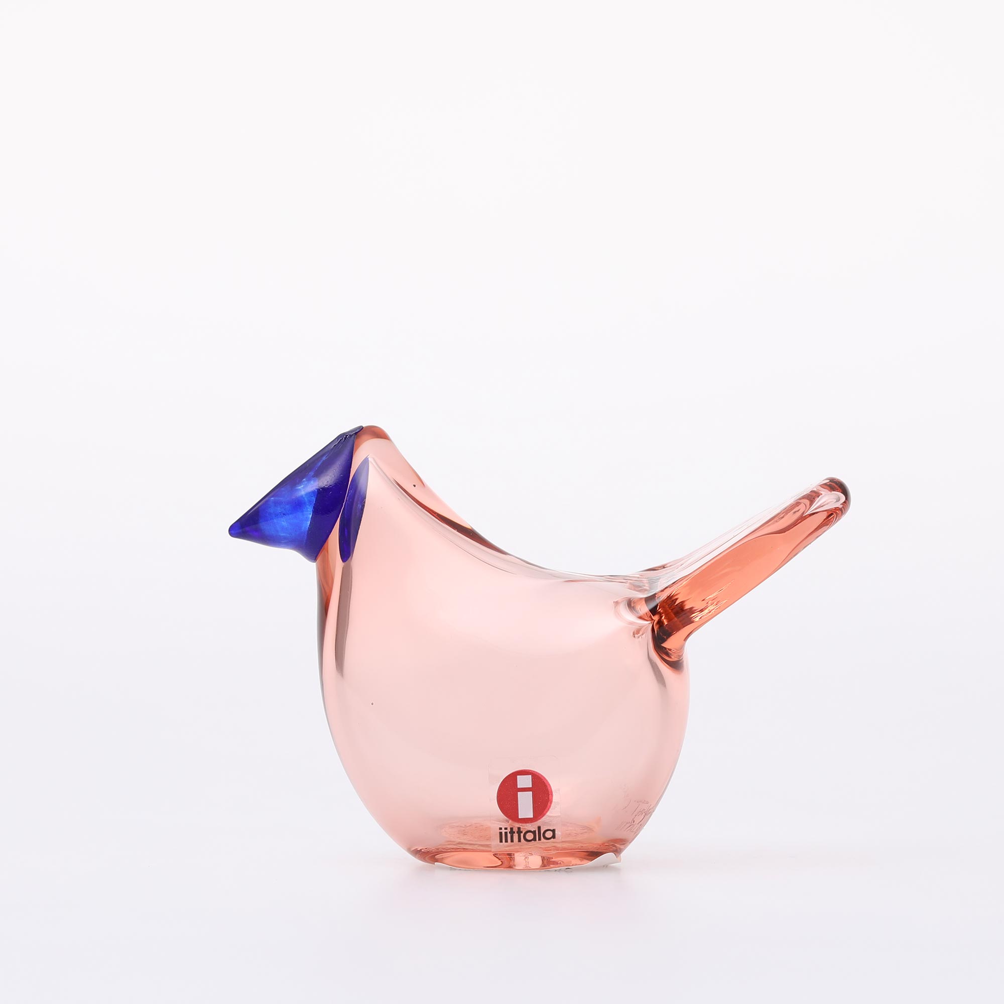 【0601】イッタラ / バード バイ オイバ トイッカ Sieppo サーモンピンク×ブルー [iittala / Birds by Oiva Toikka]