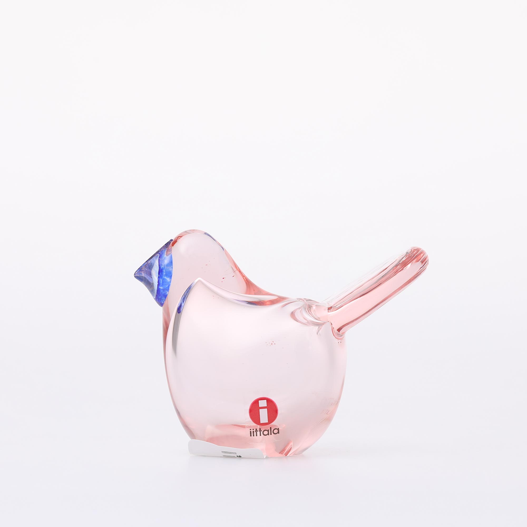 【0607】イッタラ / バード バイ オイバ トイッカ Sieppo サーモンピンク×ブルー [iittala / Birds by Oiva Toikka]