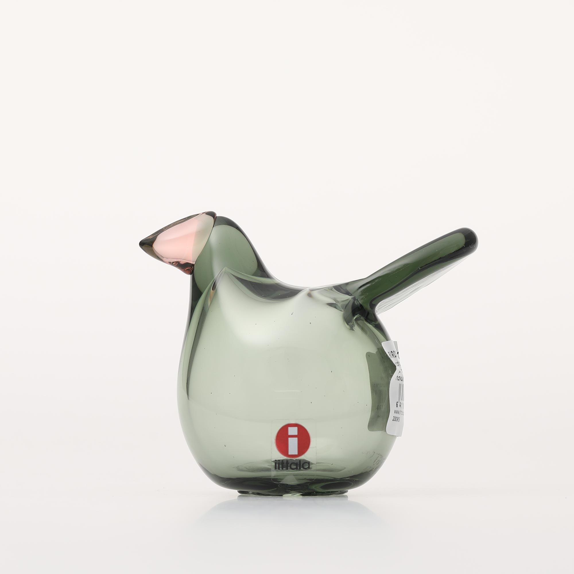 【0153】イッタラ / バード バイ オイバ トイッカ Sieppo パイングリーン×サーモンピンク [iittala / Birds by Oiva Toikka]