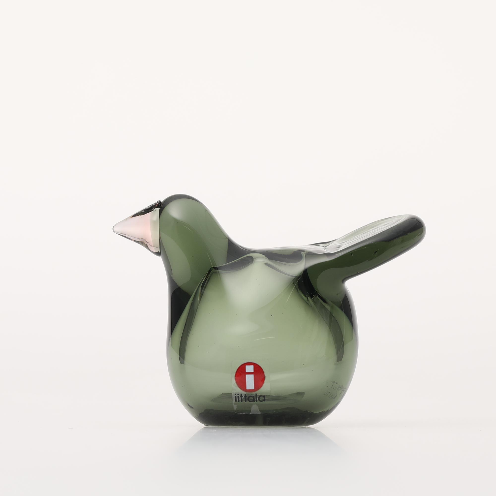 【0198】イッタラ / バード バイ オイバ トイッカ Sieppo パイングリーン×サーモンピンク [iittala / Birds by Oiva Toikka]
