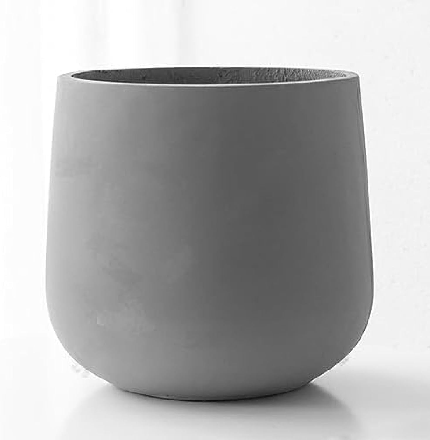 サボテンポット 底穴あり セメント製鉢 庭園の装飾 ガーデン用品 大きい 花鉢 室内用プランター セメント製植木鉢 ハーブ鉢 インテリア鉢 多肉植物ポット 装飾プランター ガーデン用品 アンティーク 庭木鉢 ガーデンポット (セメントの自然な色,44*45CM)
