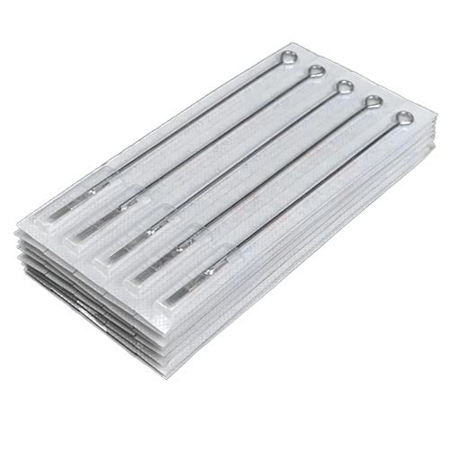 200PCS 使い捨てタトゥーニードル M1 単列クロスニードル (Size : 13M1)