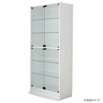 連結型コレクションラック ユニール 幅83.3&times;奥行39cm ハイタイプ ホワイト SCR-8339LHW　連結型コレクションラック｜スクラッチ
