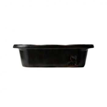 ハイム 波佐見焼陶器 クッキングギア オーバルソロ ブラック 17907022　高い保温性と蓄熱性