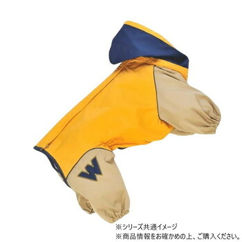 ドッグウェア フルカバーレインコート JコートB マスタード 普通犬用 2号 2220F100 着せ易さと機能性とお洒落なカラーリング|スクラッチ