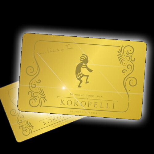 市場 Kokopelli 開運 Premium 金運 Gold 幸運 開運グッズ ココペリゴールドpremiumカード Card 金運up