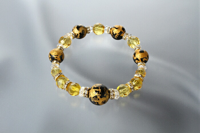 新品　運気金運上昇！水晶金手彫　風水龍、鳳凰ブレスレット　約10～19ミリ Amazon | お守り開運 金彫り 天然水晶 龍神 ブレスレット 皇帝龍