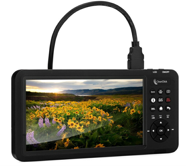 携帯型 映像媒体リコーダー 最新 4K30 SD歌留多 SDD HDD録画 アナログ HDMI VGAインプット OBS マイコンビデオキャプチャー役立つこと CATPRO 7INCH