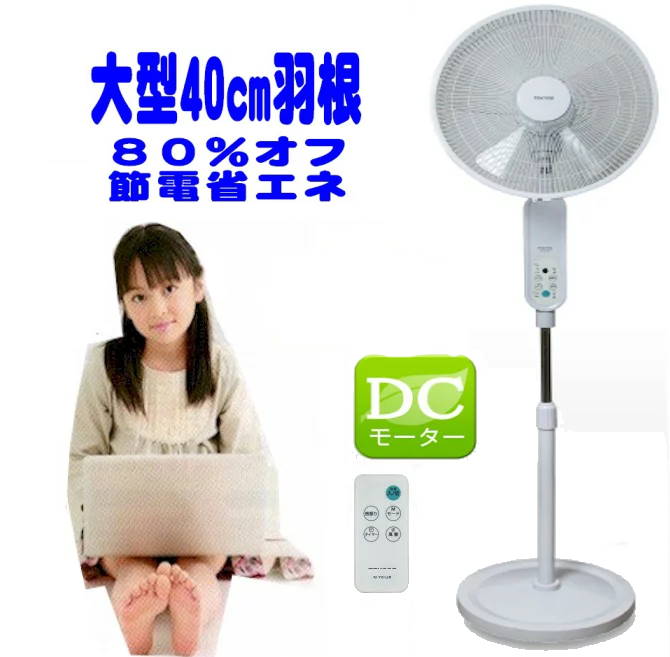 大型 40糎 DC原動機 リビング立ち会い場扇風機 立体送風 明かり代80%オフ DC愛読者 akif816r