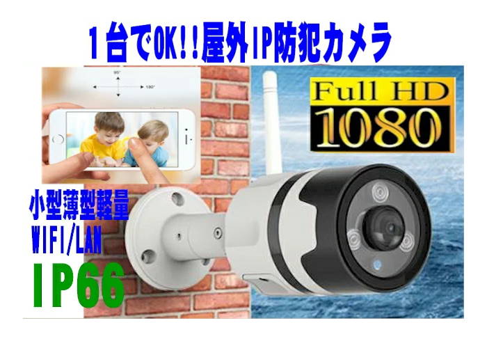 代引き不可 ネットワークカメラ IPカメラ 屋外 防水 180度 ズーム 小型