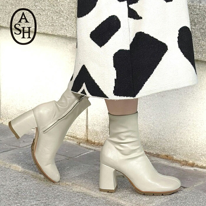 ■美品 定5万 ASH アッシュ 38 24 ローファー 黒 ショートブーツ ASH（アッシュ）の「【NAK】ローファーブーツ（ブーツ）」 - WEAR