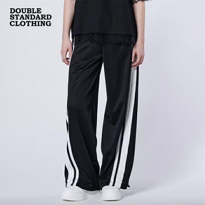 【2026秋冬新作】DOUBLE STANDARD CLOTHING ダブルスタンダードクロージング ESSENTIAL ブライトキング 貨物自動車ズボン下 広広とした 片方生産ライン エッセンシャル ダブスタ レディース 黒いこと