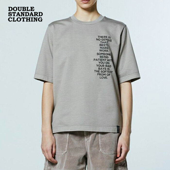【新作 2026春夏】ダブルスタンダードクロージング フラワーバックプリント ヴィンテージプルオーバー DOUBLE STANDARD CLOTHING 労働者の一団のど首 遊撃手捩り 御花 ダブスタ レディース ベージュ