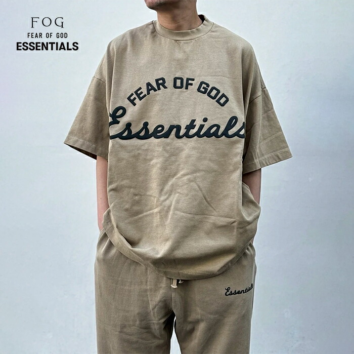 【SALE/30%OFF】【2026春夏新作】FOG ESSENTIALS FEAR OF GOD エフオージー エッセンシャルズ トレーニング 90'S ショートスリーブTシャツ クルーネック 半袖 コットン メンズ FADED DUNE｜S.CURVE STUDIO