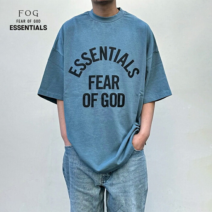 【2026春夏新作】FOG ESSENTIALS FEAR OF GOD エフオージー エッセンシャルズ キャンパス 90'S ショートスリーブTシャツ クルーネック 半袖 コットン メンズ FADED COASTAL