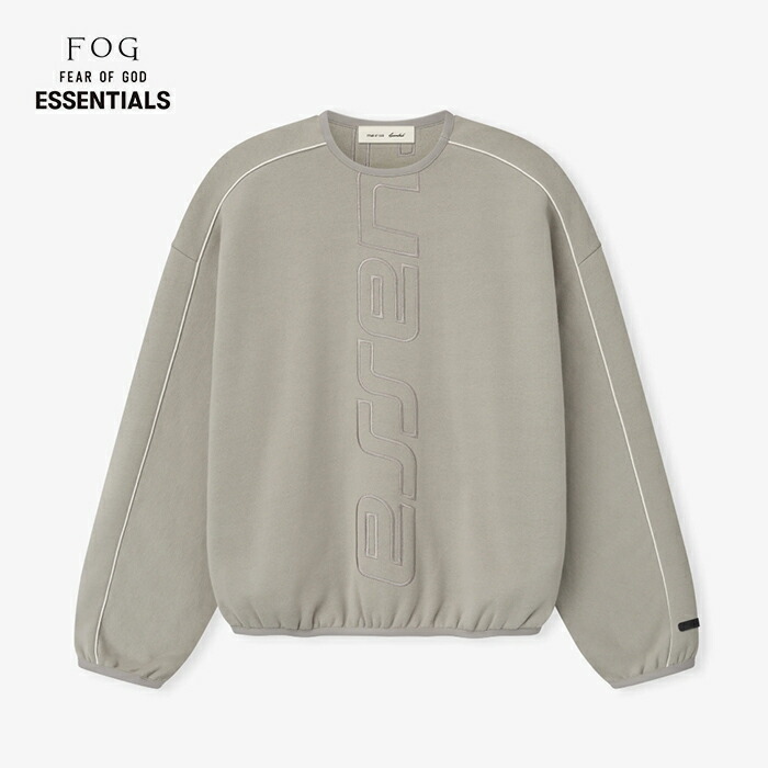 【2026春夏新作】FOG ESSENTIALS FEAR OF GOD エフオージー エッセンシャルズ 積極的透写物 今めかしい 労働者の一団のど首 トレーナー 調教師 長袖 メンズ SEAL