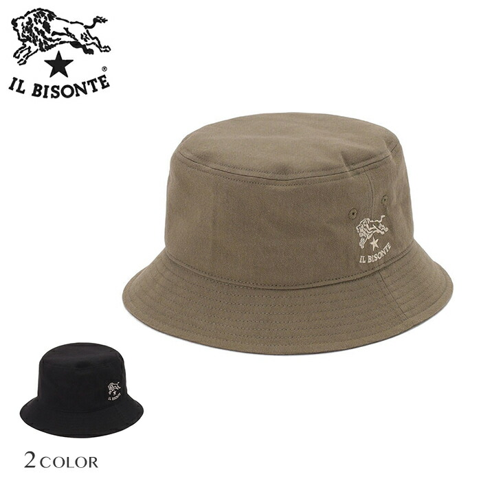 IL BISONTE イルビゾンテ　日本製　刺繍ロゴ　ツバ広　コットン　ハット 楽天市場】【クーポン対象外】イルビゾンテ 正規品 IL BISONTE