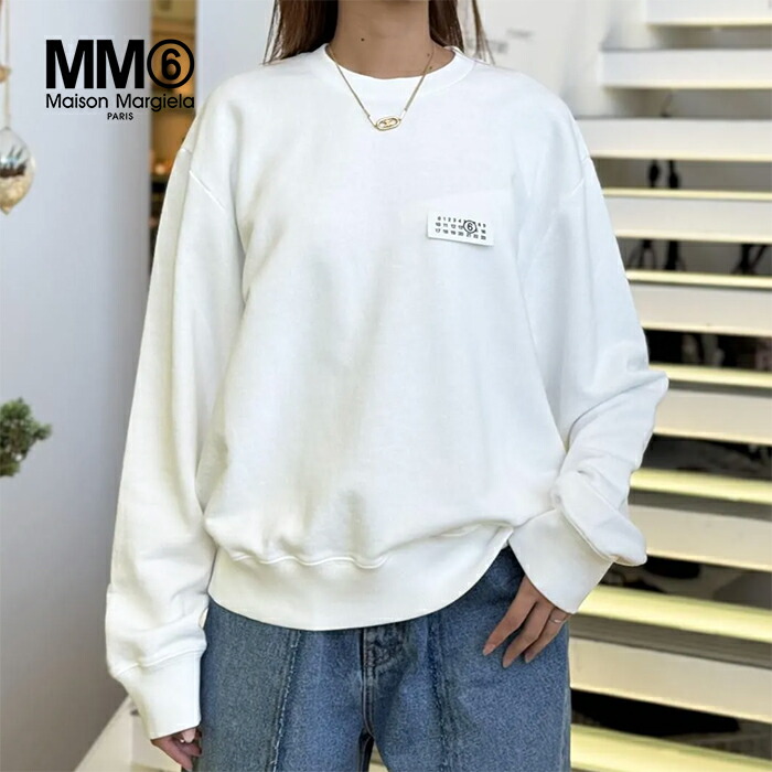 楽天市場】メゾン マルジェラ ズーム ロゴ クルー スウェット 橙