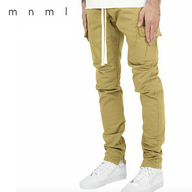 ミニマル カーゴパンツ Mnml Cargo Drawcord Pants カーゴドローコードパンツ メンズ 18ml Aw301p Khaki カーキ 21春夏 Jaquemeng Com