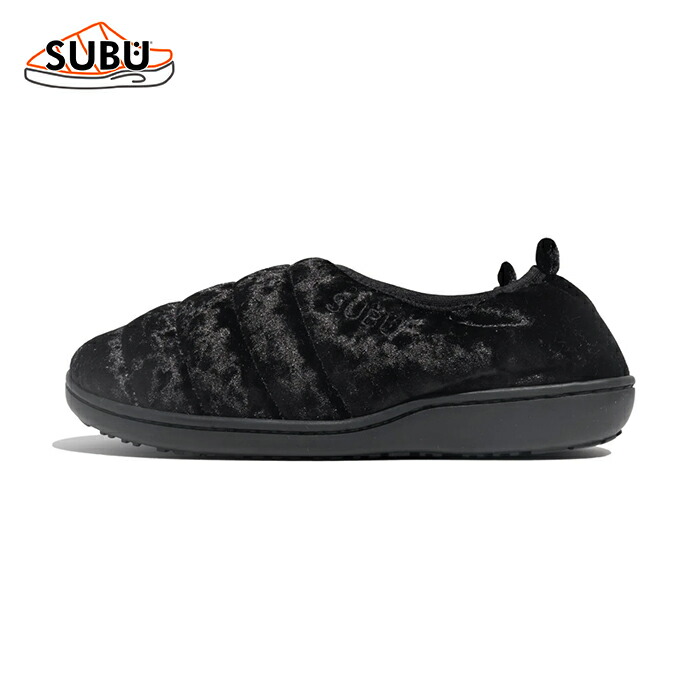 スブ ウィンターシューズ SUBU DOTS VAMP VELVET BLACK ドッツ あだっぽい女 天鵝絨 黒いこと 秋冬サンダル シューズ スリッポン 生あたたかい メンズ レディース 黒いこと【5F】 ブラック