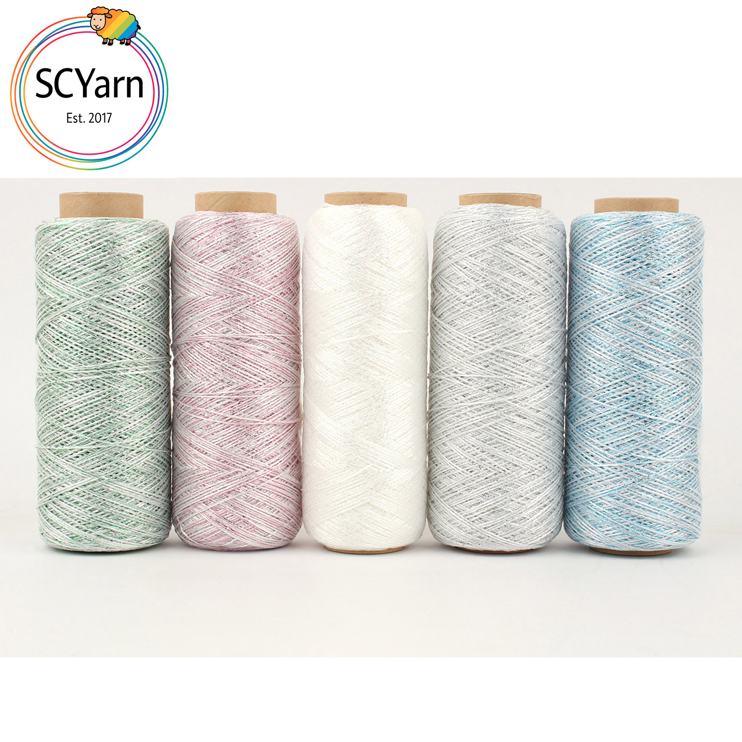SCYarn 多色糸セット 在庫処分 40セット 楽天市場】【送料無料】SCYarn 純コード(ポリエステル+メタル) ラメ