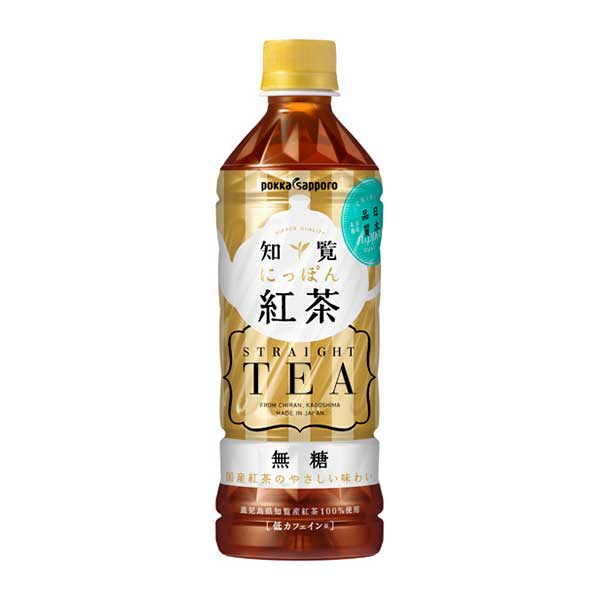 ポッカサッポロ 知覧にっぽん紅茶無糖 [ペット] 500ml x 48本[2ケース販売] 送料無料(本州のみ) [ポッカサッポロ 日本 飲料 紅茶 JE95]ギフト プレゼント 贈り物 お祝い 内祝い お返し 誕生日プレゼント 父の日 敬老の日