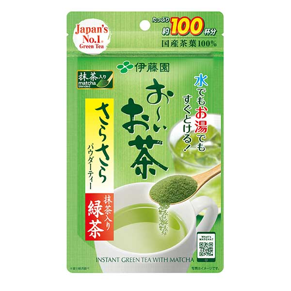 伊藤園 お～いお茶 さらさら抹茶入り緑茶 [パウチ] 80g × 6本[ケース販売][伊藤園 日本 飲料 日本茶 19416]ギフト プレゼント 贈り物 お祝い 内祝い お返し 誕生日プレゼント 父の日 敬老の日