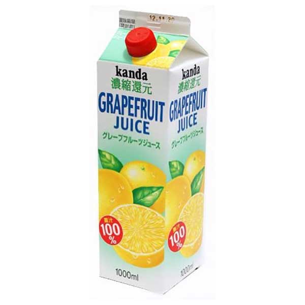 神田 カンダ グレープフルーツ ジュース 100 パック 1l 1000ml X 24本 4ケース販売 送料無料 本州のみ あす楽対応 神田 カンダ Kanda 日本 飲料 フルーツジュース Thetechbulletin Com