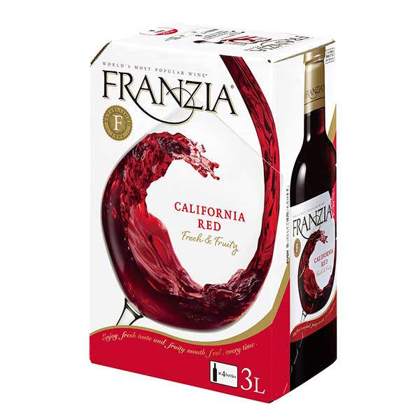 フランジア 赤 BIB [紙パック] 3L 3000ml × 4本[ケース販売] [メルシャン アメリカ カリフォルニア 赤ワイン ライトボディ 418064]ギフト プレゼント 贈り物 お祝い 内祝い お返し 誕生日プレゼント 父の日 敬老の日