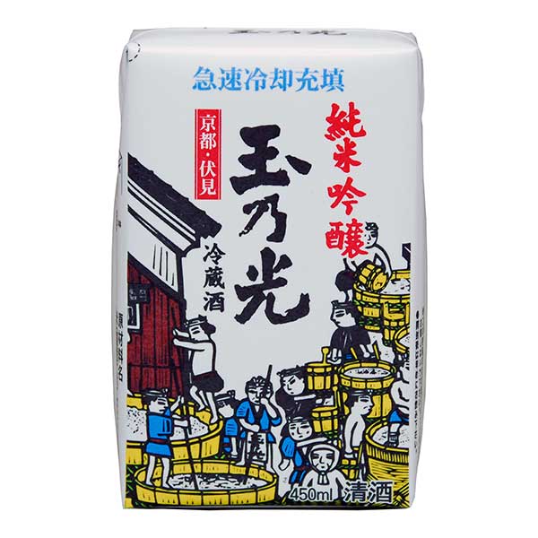 玉乃光 純米吟醸パック 業務用 450ml &times; 20本 [ケース販売] 送料無料(本州のみ) [玉乃光酒造 京都府日本酒 清酒 OKN]ギフト プレゼント 贈り物 お祝い 内祝い お返し 誕生日プレゼント 父の日 敬老の日｜リカータイム　店