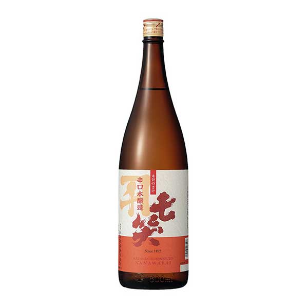 七笑 辛口本醸造 1.8L 1800ml &times; 6本 [ケース販売] 送料無料(本州のみ) [七笑酒造 長野県日本酒 清酒 OKN]ギフト プレゼント 贈り物 お祝い 内祝い お返し 誕生日プレゼント 父の日 敬老の日｜リカータイム　店